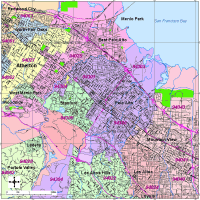 Palo Alto Zip Code Map United States Map