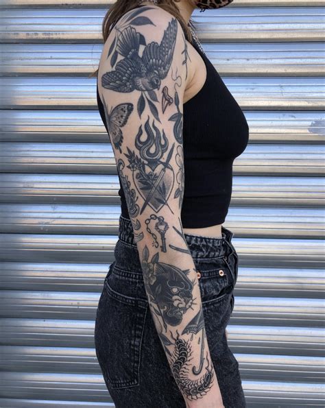 Patchwork Tattoo Sleeve Arm Tattoo Sleeve Tattoos For Women Tattoos For Women