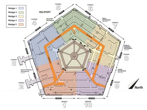 Pentagon Building Map