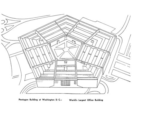 Pentagon Building Outline