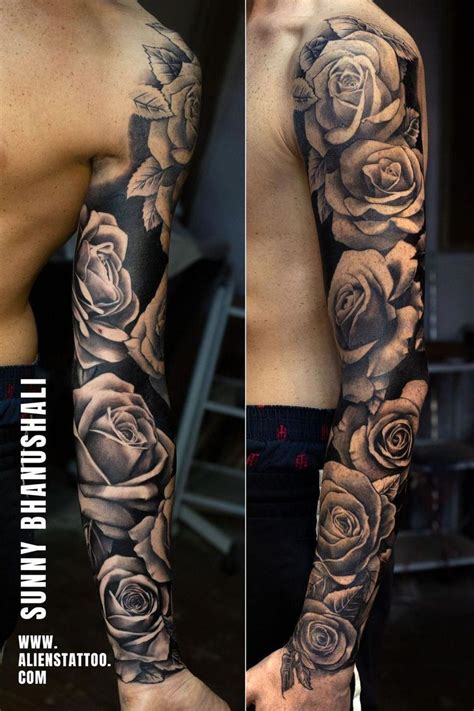 Pin By Chris Brezzy On Tattoo Rose Tattoo Sleeve Black Rose Tattoos