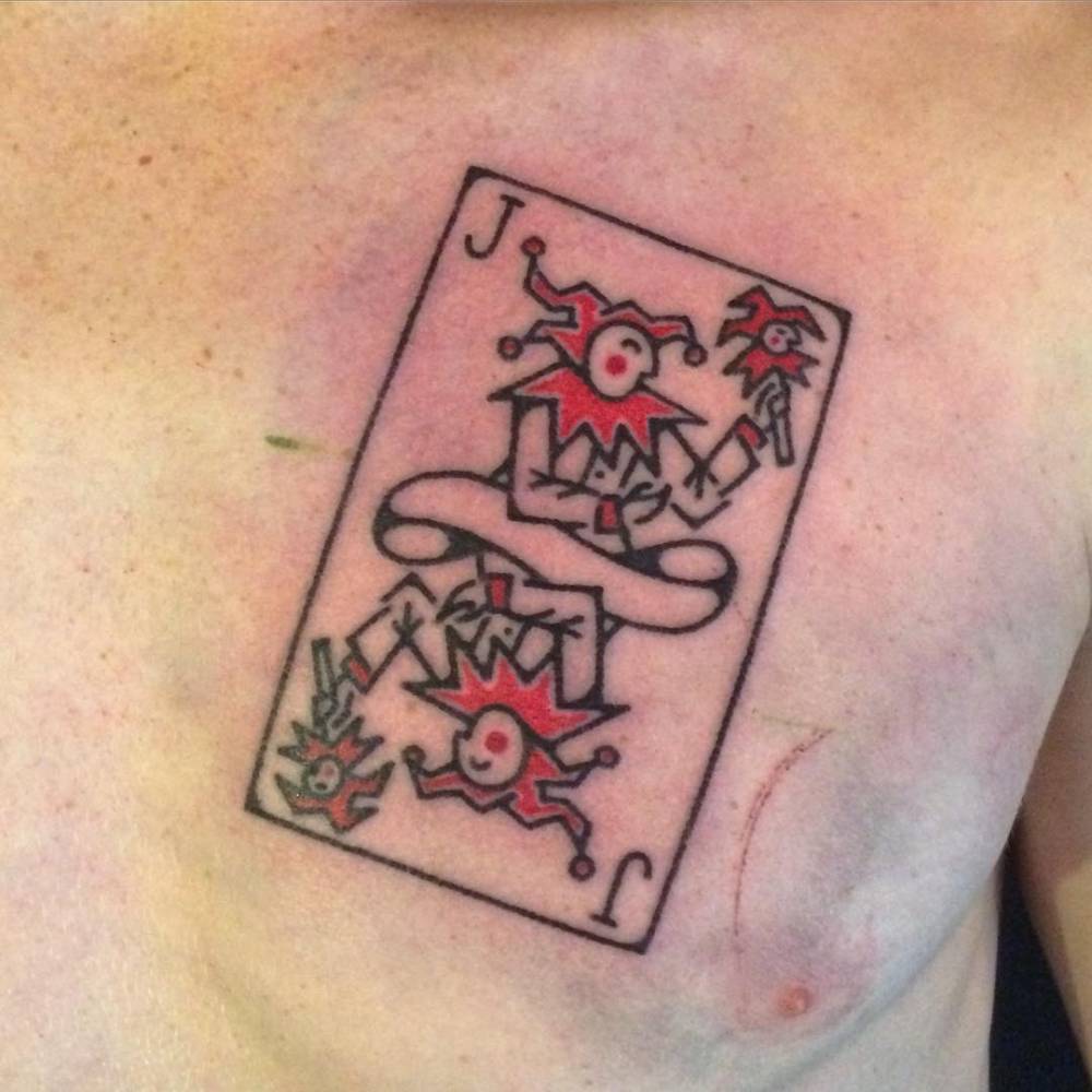 Playing Card Joker Tattoo