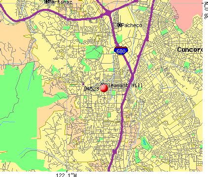 Pleasant Hill Ca Zip Code Map