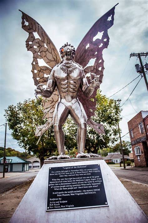 Point Pleasant S Mothman Statue Monster Facts Amino