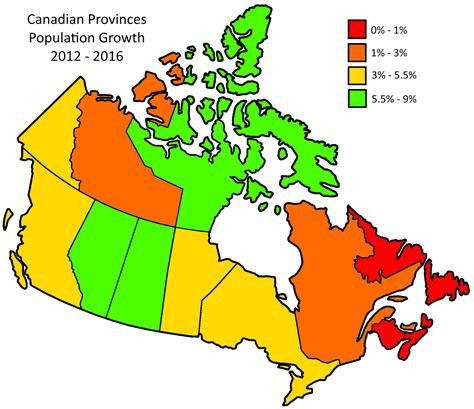 Population Of Canadian Provinces