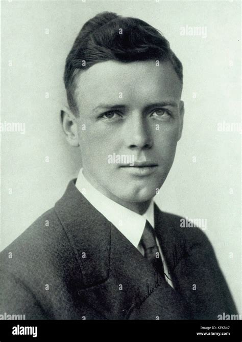 Portrait De Charles Lindbergh 1928 Stock Photo Alamy