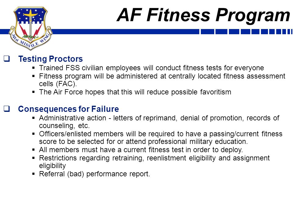 Ppt Air Force Fitness Program Afi 36 2905 Powerpoint Presentation