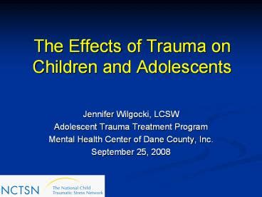 Ppt Trauma In Children And Adolescents Powerpoint Presentation Free