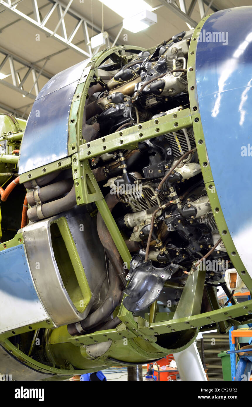 Pratt Whitney R 2800 10Rw Double Wasp Radial Engine On A Preserved