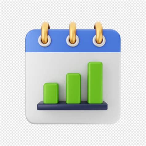 Premium Psd 3D Calendar Date Schedule Icon Illustration