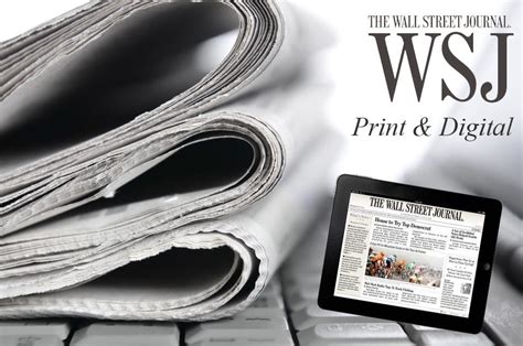 Print Digital Wall Street Journal 9 Month Subscription