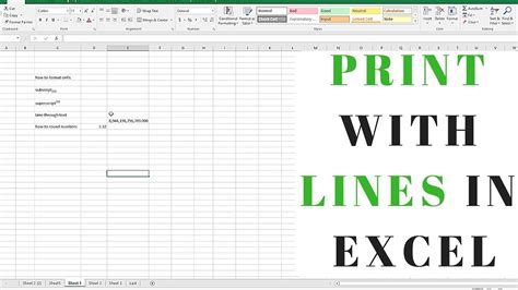 Print Excel With Lines