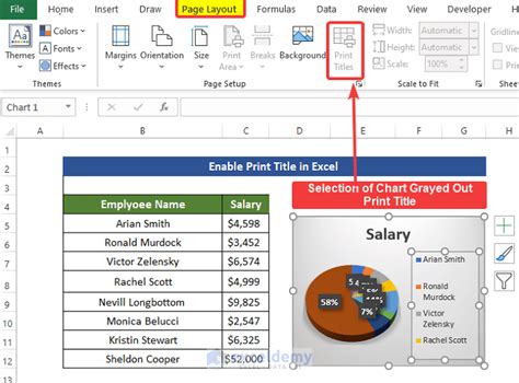 Print Titles Excel Os Grey Out