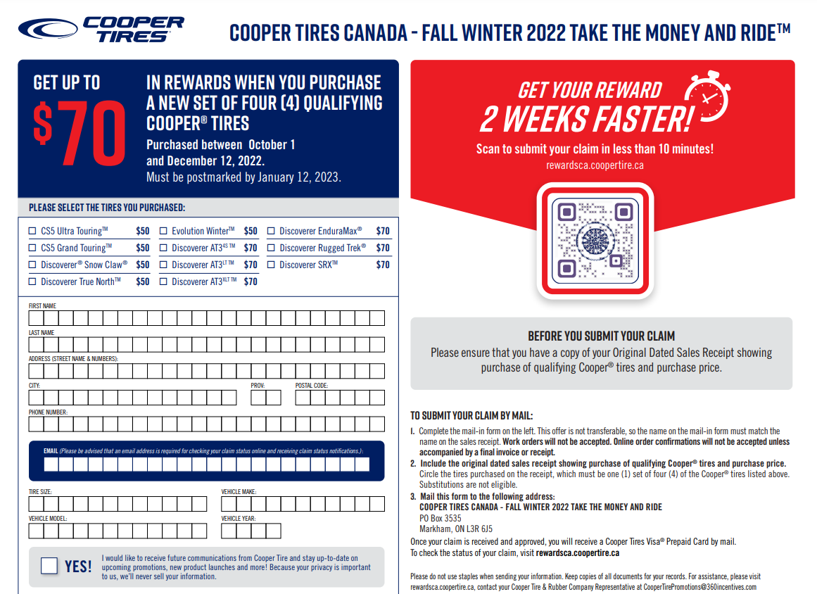 Printable Costco Tires Coupon And Tire Rebates January 2024 Get Them