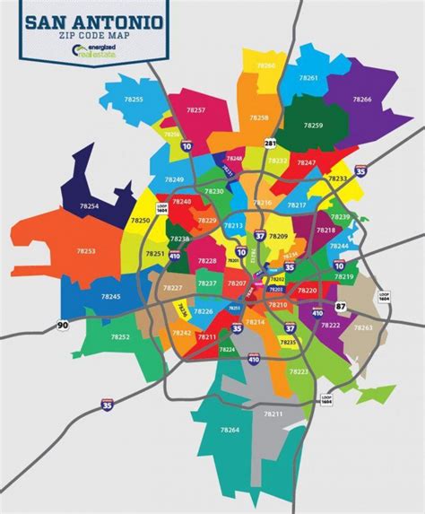 Printable San Antonio Zip Code Map