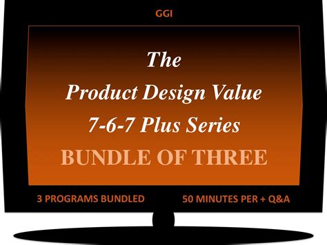 Product Design Value 7 6 7 Plus Series Product Development Productivity