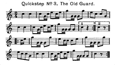 Quicksteps 03 The Old Guard Bugle Calls On Trumpet Army Wake Up