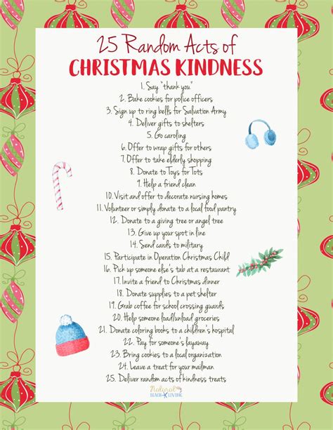 Random Acts Of Christmas Kindness Printables