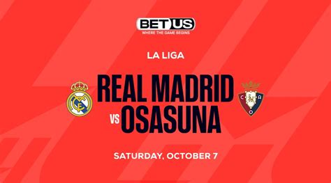 Real Madrid Vs Osasuna La Liga Soccer Parlays Today