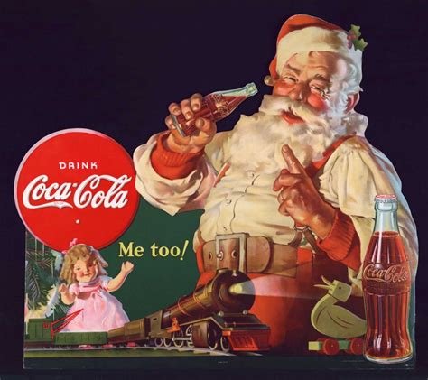 Real Santa Drinking Coke