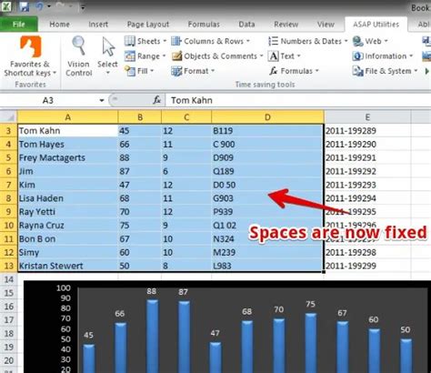 Remove Spaces In Excel Trim Leading Trailing Excess Spaces In Excel