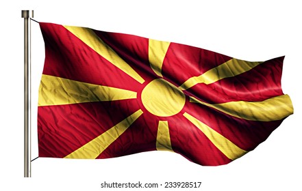 Republic Macedonia National Flag Isolated 3D Stock Illustration 233928517