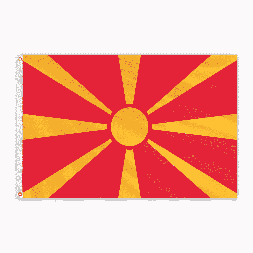 Republic Of North Macedonia Flags Flagco Com