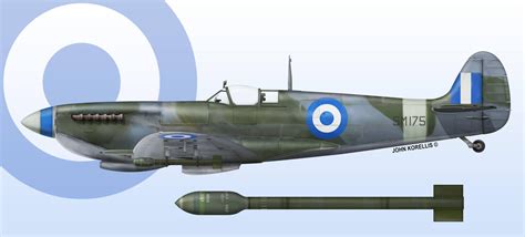 Rhaf Spitfire Ixe Sm175 Armed With Rp 3 60Lb Rockets Hellenic Air