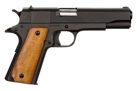 Rock Island Armory 1911 Gi Standard Fs 38 Super Full Size Pistol With Wood Grips Sportsman Amp 39 S