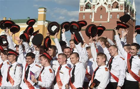 Russian Students Take To The Floor In All Their Finery At The State