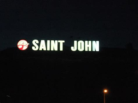 Saint John Sign At Night Ele Flickr