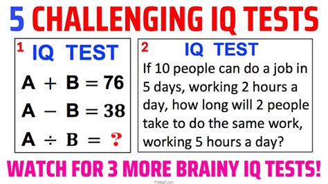 Sample Intelligence Test Questions