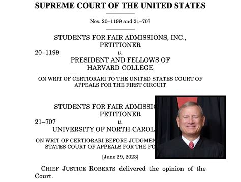 Scotus Conservative Majority Ends Affirmative Action