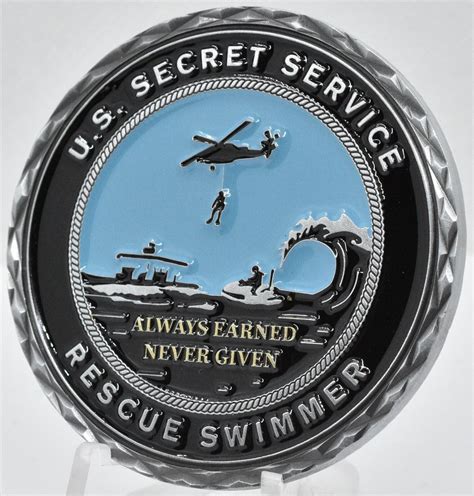 Secret Service Rescue Swimmer Challenge Coin Walrusss 4624554029