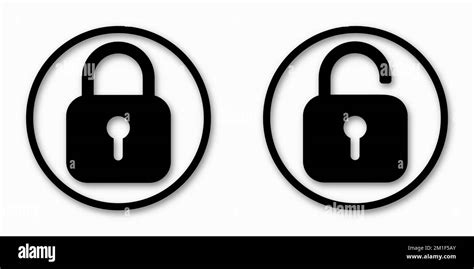 Set Of Lock Icons Lock Icon Safety Symbols Vector Illustration