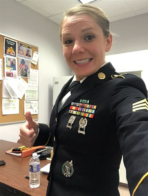 Sgt 1St Class Heather Rankin In Her Army Service Uniform