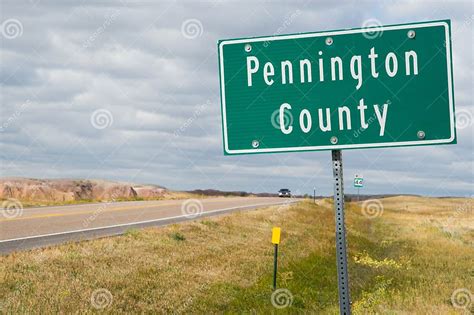 Sign For Pennington County South Dakota Stock Photo Image Of Prairie Pennington 96705108