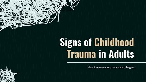 Signs Of Childhood Trauma In Adults Artofit