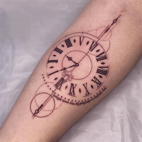 Simple Clock Tattoo Designs