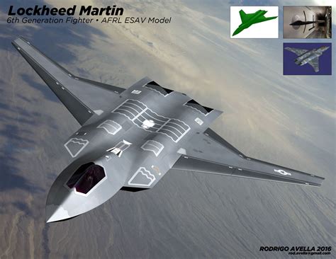 Sixth Generation Fighter Based On The Model Of Lockheed Martin For Afrl