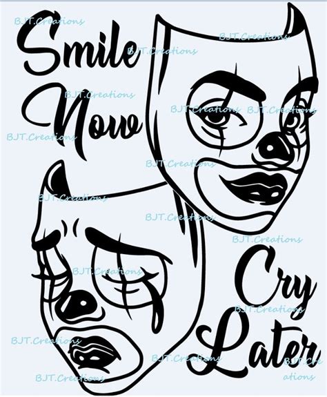 Smile Now Cry Later Girl Drawings Svg Nbkomputer