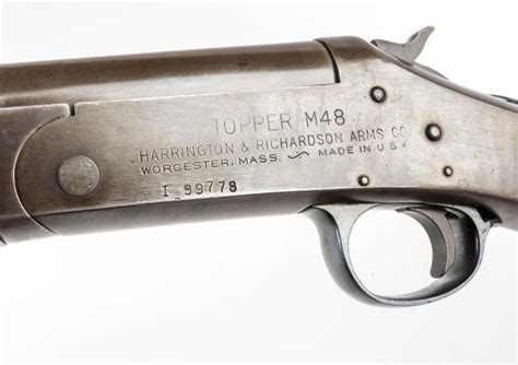 Sold Price Harrington Richardson Arms Co Topper M48 Invalid Date Est