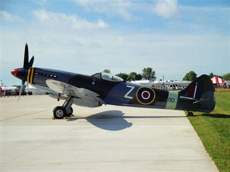 Spitfire Mk Xviii At Oshkosh 2011 Supermarine Spitfire Fighter