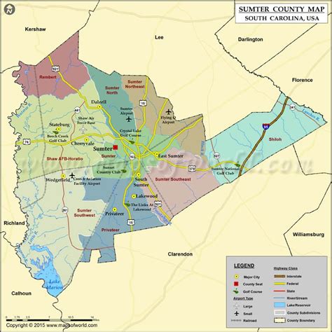 Sumter South Carolina Map