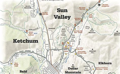 Sun Valley Id Summer Map