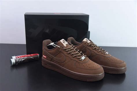 Supreme X Nike Air Force 1 Baroque Brown For Sale The Sole Line