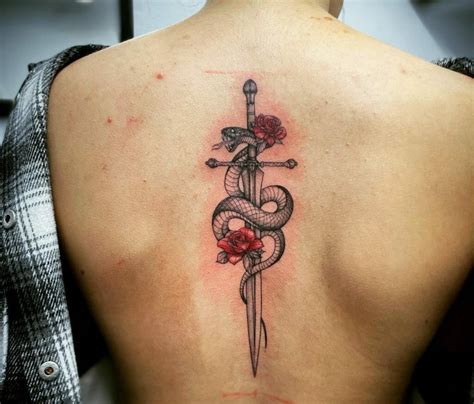 Sword Back Tattoo