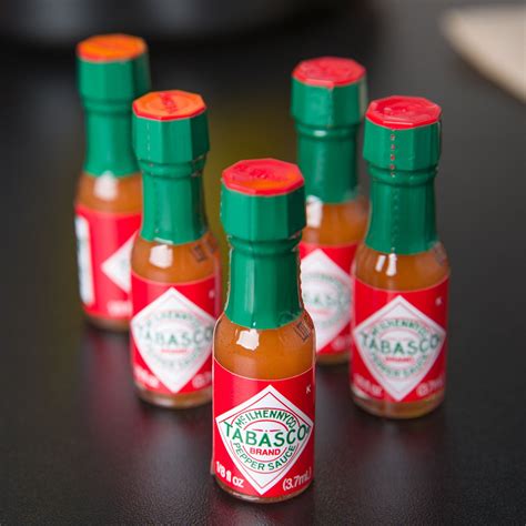 Tabasco 125 Oz Original Hot Sauce Mini Bottles 144 Case