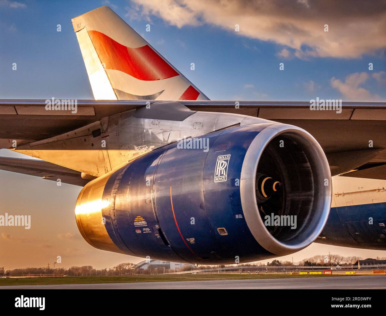 The Rolls Royce Engine Of Our Boeing 747 400 Jet Engine Aircraft