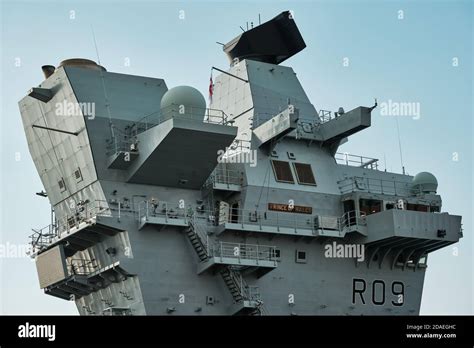 The Royal Navy S New Aircraft Carrier Hms Prince Of Wales Moored At